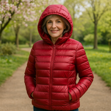 Lieke | Veste intermédiaire, rouge foncé