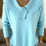 Caroline – Pull élégant en maille avec col distinctif