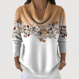 Gabrielle – Pull floral avec col