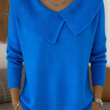 Caroline – Pull élégant en maille avec col distinctif