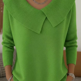 Caroline – Pull élégant en maille avec col distinctif