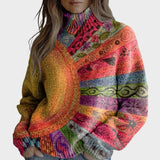 Daniela - Pull en Tricot Artistique