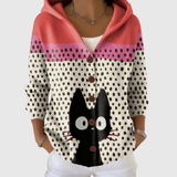 Régine | Cardigan en tricot confortable avec capuche