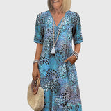 Bella | Robe Midi Florale Élégante