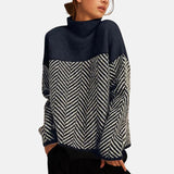 Suzanne – Pull femme en tricot avec motif moderne