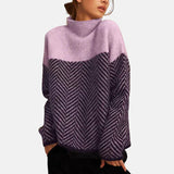 Suzanne – Pull femme en tricot avec motif moderne