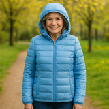 Fleur | Veste intermédiaire, bleu clair