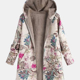 Pierrette | Veste en polaire pastel avec motif botanique