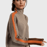 Martine™ Pull à col montant