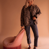 Leona | Leopard Bomberjakke