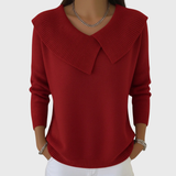 Caroline – Pull élégant en maille avec col distinctif