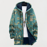 Thérèse | Manteau avec motif floral artistique