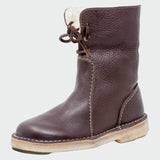 Berta | Bottes en Cuir Imperméables avec Doublure en Laine