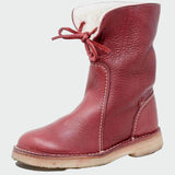 Berta | Bottes en Cuir Imperméables avec Doublure en Laine