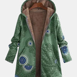 Micheline | Veste sherpa avec motif tribal