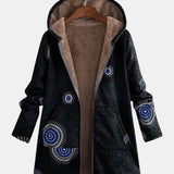 Micheline | Veste sherpa avec motif tribal