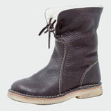 Berta | Bottes en Cuir Imperméables avec Doublure en Laine
