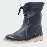 Berta | Bottes en Cuir Imperméables avec Doublure en Laine
