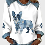 Margot – Sweat à capuche femme avec impression originale de chien