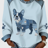 Margot – Sweat à capuche femme avec impression originale de chien