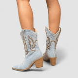 Amélie | Bottines en Denim Orthopédique