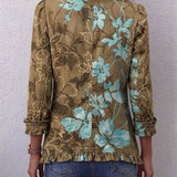 Annette | Veste Vintage à Fleurs Boho Gradient