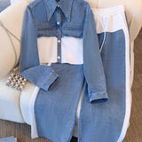 Danielle | Ensemble Veste Cropped et Pantalon Large