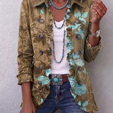 Annette | Veste Vintage à Fleurs Boho Gradient
