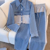 Danielle | Ensemble Veste Cropped et Pantalon Large