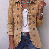 Christine | Imprimé Patroon Western Ruches Veste