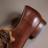 LIEKE | BALLERINES EN CUIR AVEC NŒUD