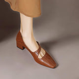 NIENKE | MARY JANES À POINTE CARREE ET BANDEAU EN OR