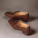 LYNN | MARY JANES EN CUIR AVEC DOUBLE BRIDE