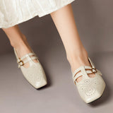 LYNN | MARY JANES EN CUIR AVEC DOUBLE BRIDE