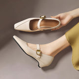 INGRID | MARY JANES AVEC BOUCLE EN OR