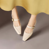 INGRID | MARY JANES AVEC BOUCLE EN OR