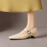 INGRID | MARY JANES AVEC BOUCLE EN OR