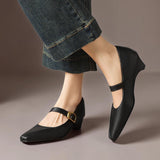 INGRID | MARY JANES AVEC BOUCLE EN OR