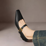 INGRID | MARY JANES AVEC BOUCLE EN OR
