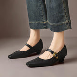 INGRID | MARY JANES AVEC BOUCLE EN OR