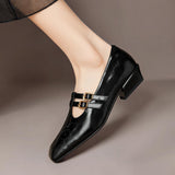 LYNN | MARY JANES EN CUIR AVEC DOUBLE BRIDE