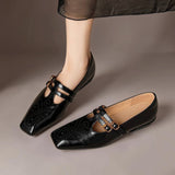 LYNN | MARY JANES EN CUIR AVEC DOUBLE BRIDE