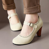 FLEUR | MARY JANES À TALON RÉGLABLE
