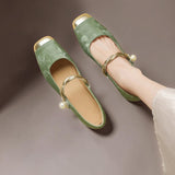 FENNA | MARY JANES AVEC POINTE CARREE ET PERLES